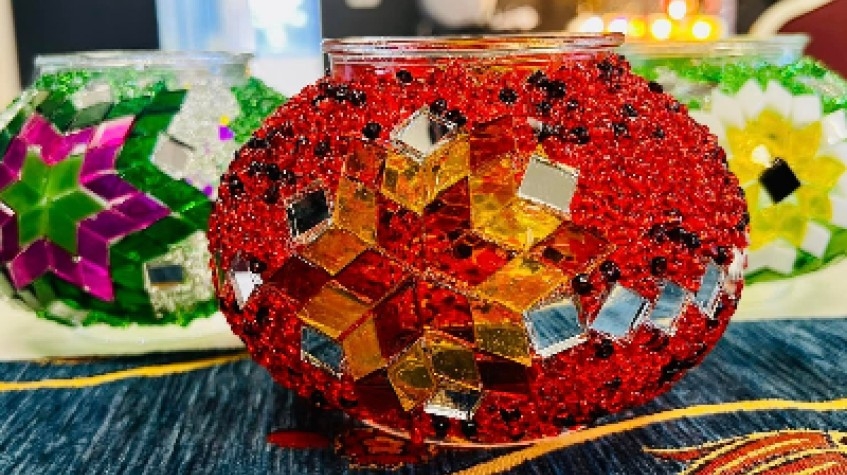 Galata: Mosaic Candle Holder Workshop 1