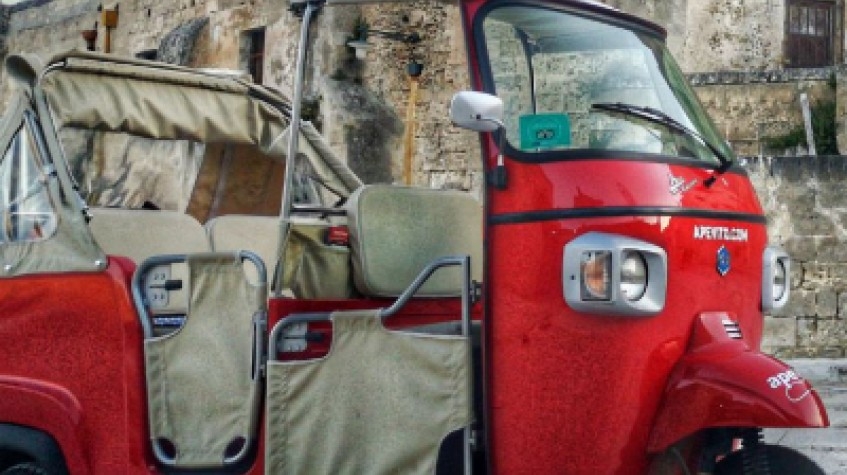 Tour of Matera On an Ape Calessino 1