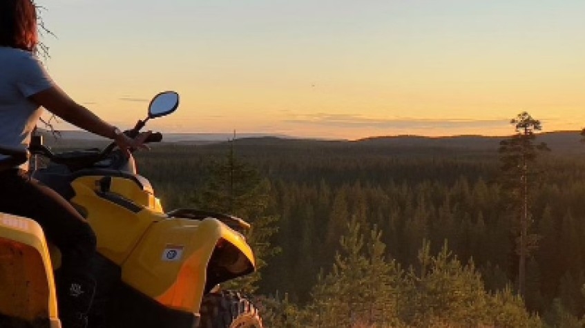 Midnight Sun, ATV Ride During the Golden Hour 1