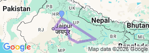Tour route map