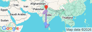 Tour route map