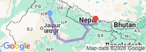 Tour route map