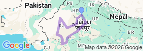 Tour route map