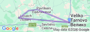 Tour route map