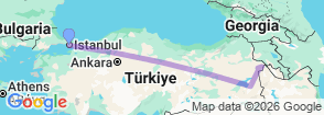 Tour route map
