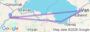 Tour route map