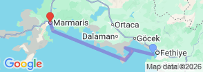 Tour route map