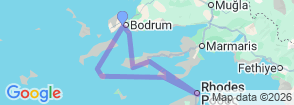 Tour route map