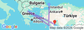 Tour route map