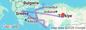 Tour route map