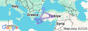 Tour route map