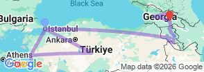 Tour route map