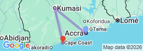 Tour route map