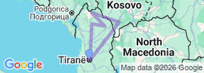Tour route map