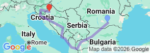 Tour route map