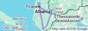 Tour route map