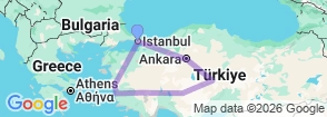 Tour route map