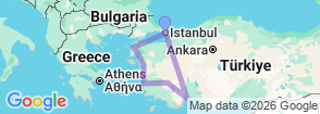 Tour route map