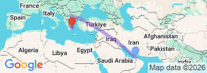 Tour route map