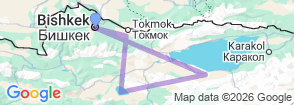 Tour route map