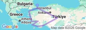 Tour route map