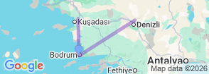Tour route map