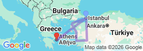 Tour route map