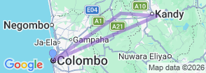 Tour route map