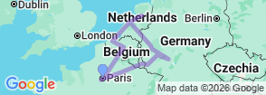 Tour route map