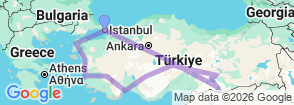 Tour route map