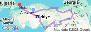 Tour route map