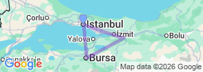 Tour route map