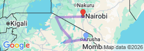 Tour route map