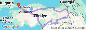 Tour route map