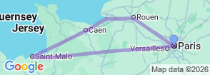 Tour route map