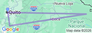Tour route map