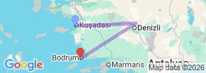 Tour route map