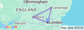 Tour route map