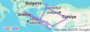 Tour route map
