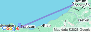 Tour route map