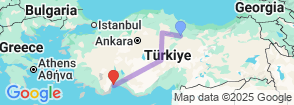 Tour route map