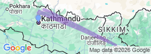 Tour route map