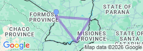 Tour route map