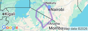 Tour route map