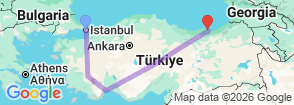 Tour route map