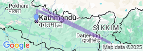 Tour route map