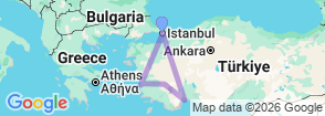 Tour route map