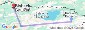 Tour route map