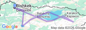 Tour route map