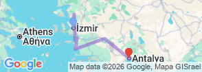 Tour route map